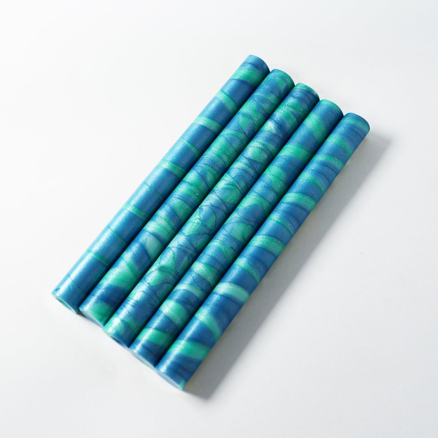 Dreamy Mixed Color Glue Gun Sealing Wax Stick - Green Blue