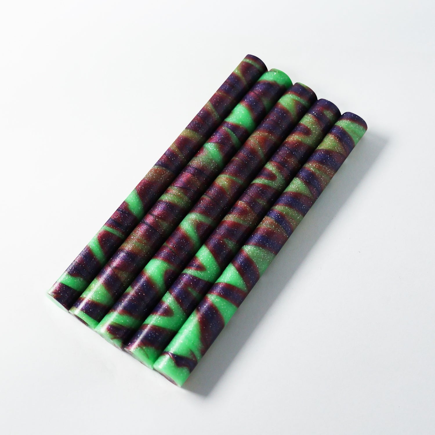 Dreamy Mixed Color Glue Gun Sealing Wax Stick - Purple Green