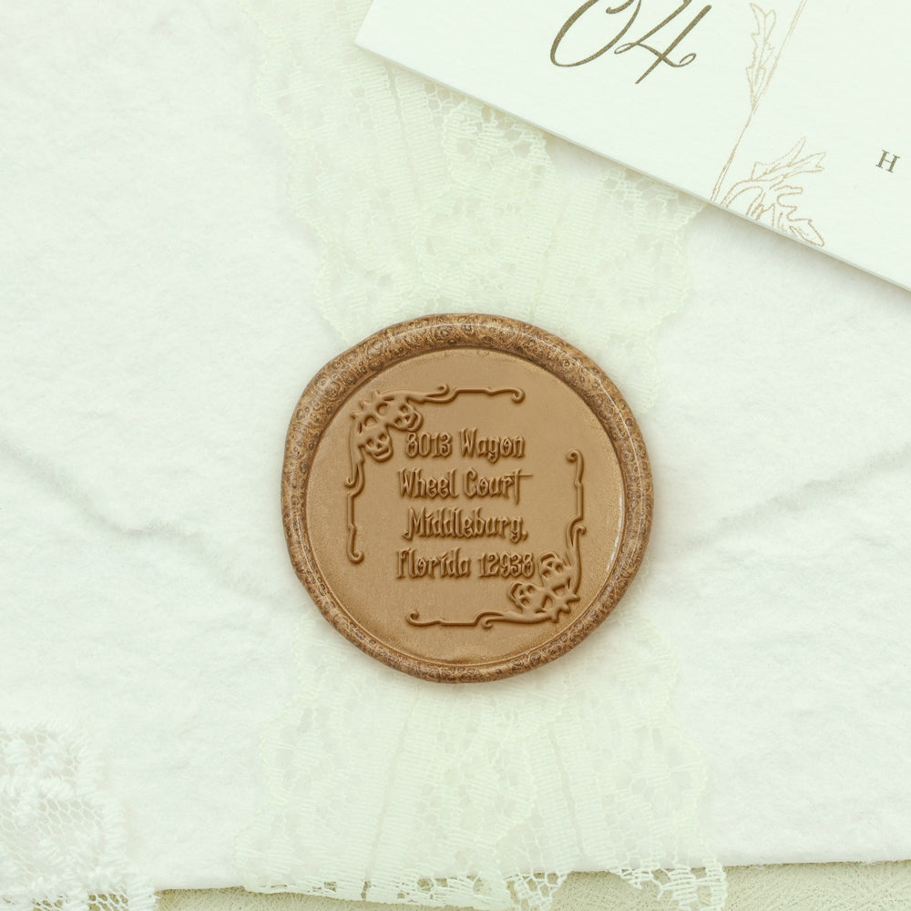 Halloween Custom Address Wax Seal Stamp - Style 101