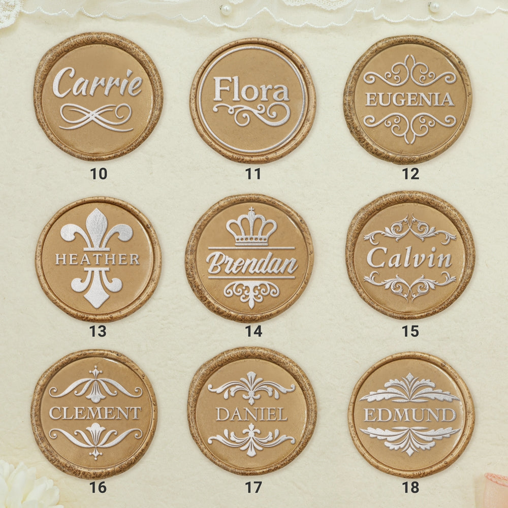 Custom Name Wax Seal Stamp with Full Name / Initial - Seals for
