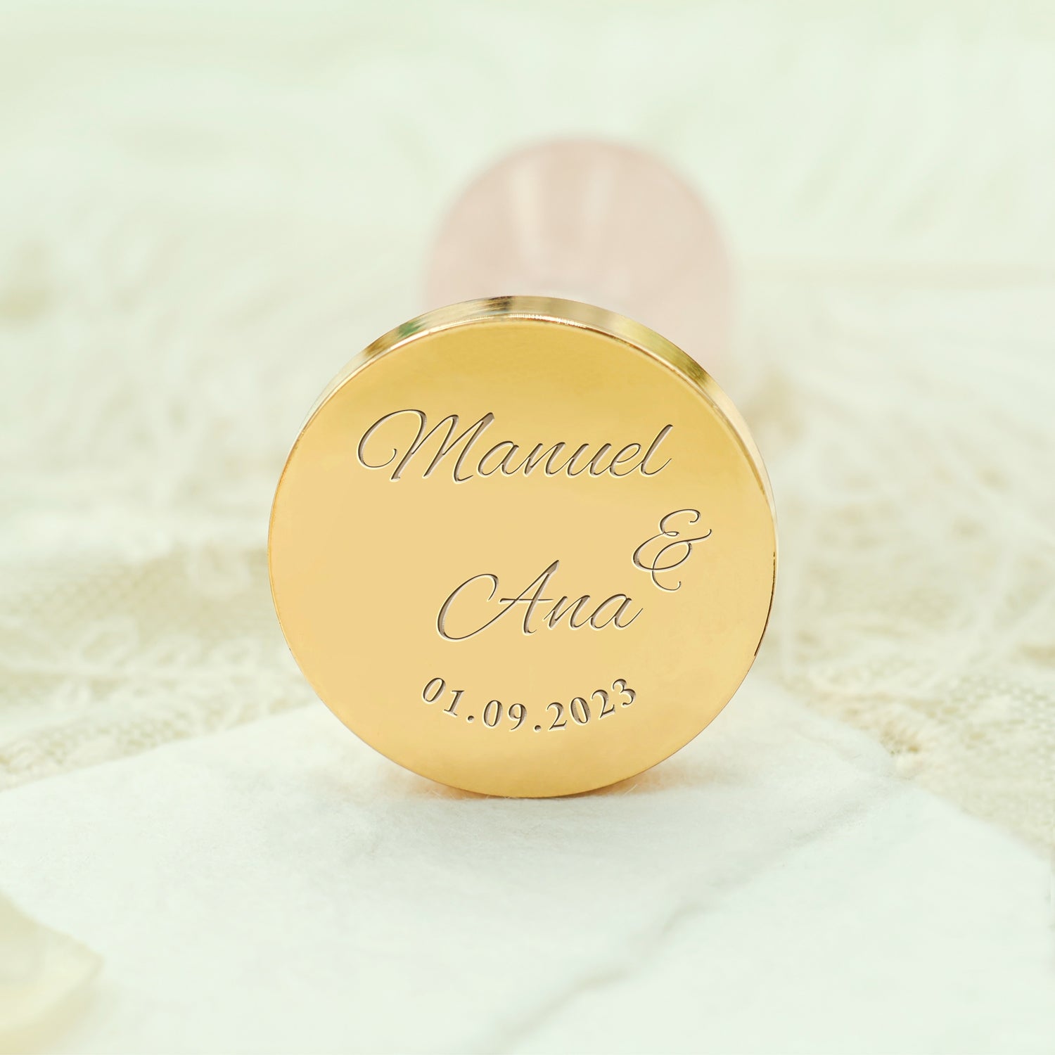Minimalist Name Custom Wedding Wax Seal Stamp - Style 2