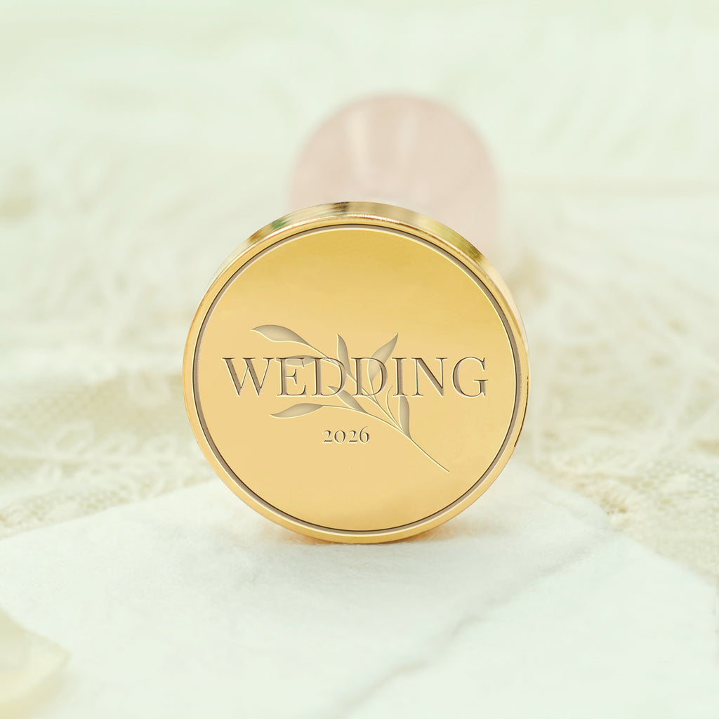 Wedding Wax Seal Stamp - Rectangular Custom Wedding Wax Seal Stamp