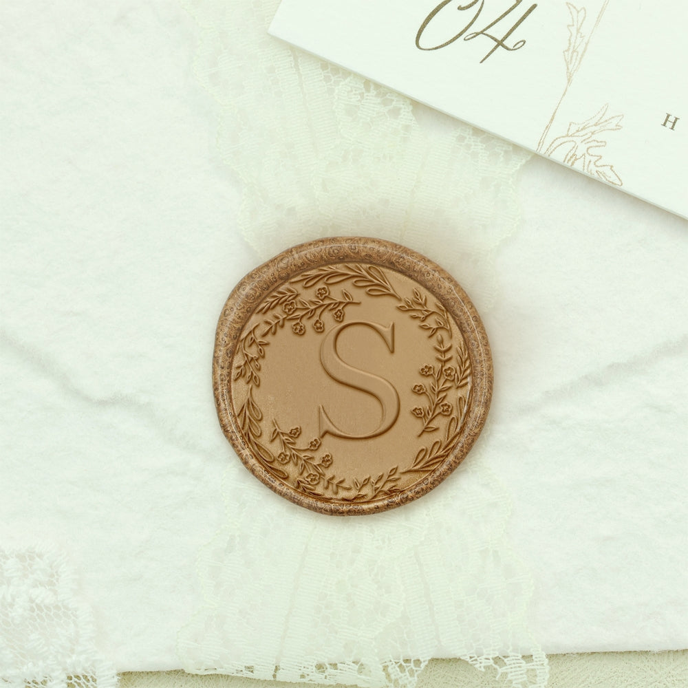 Custom Wax Seal Stamp - Custom Single Letter Wax Seal Stamp (27 Designs)