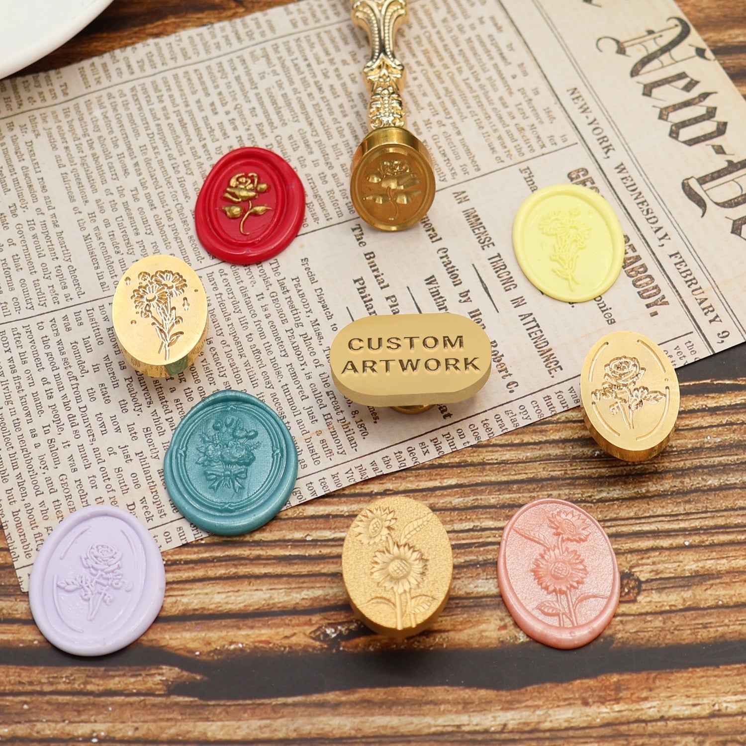 Personalized Wax Seal Stamp/Custom Wax Seal Stamp/ Make Your Own Design and Logo  stamp - AliExpress