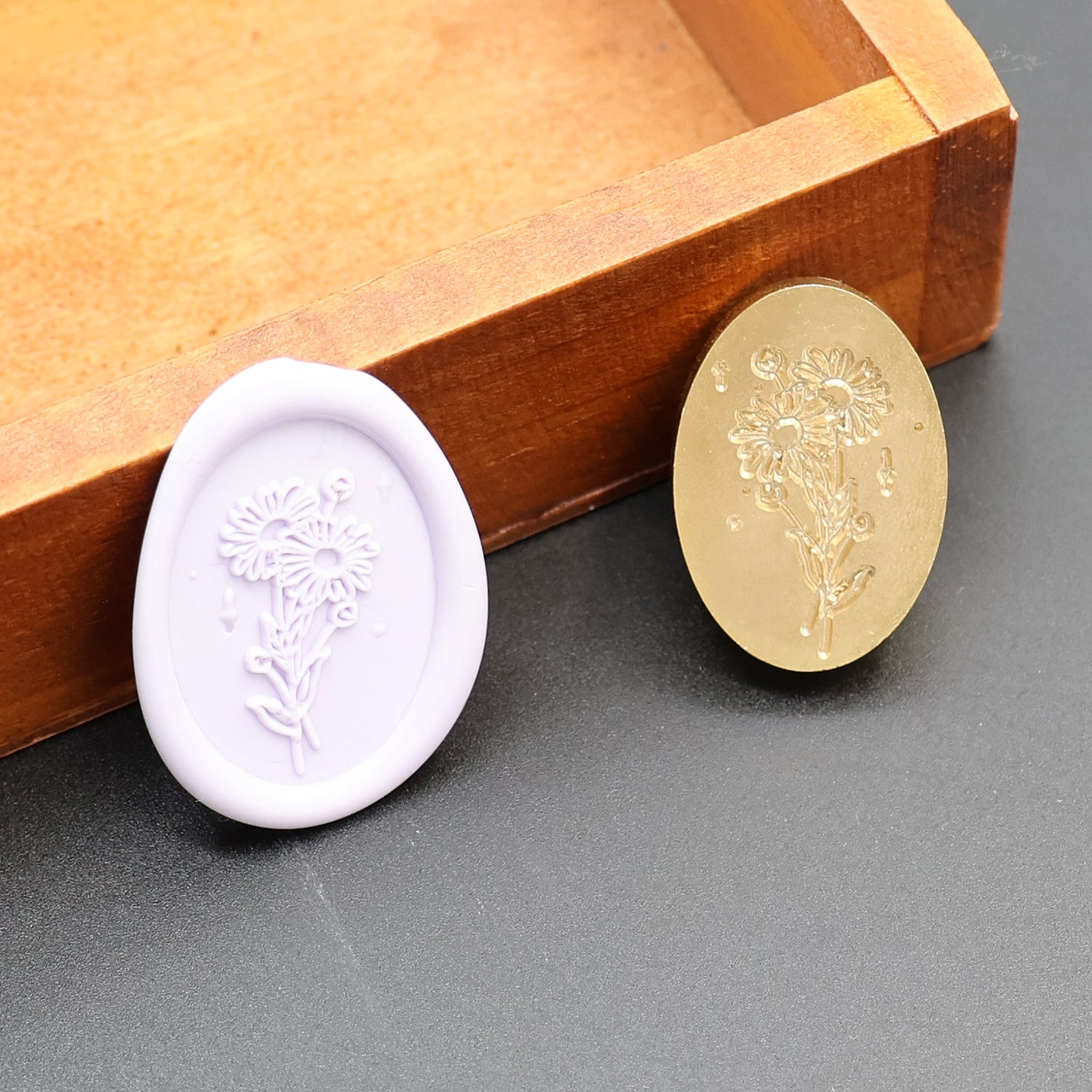 Oval Fully Customized Wax Seal Stamp with Your Own Artwork 3