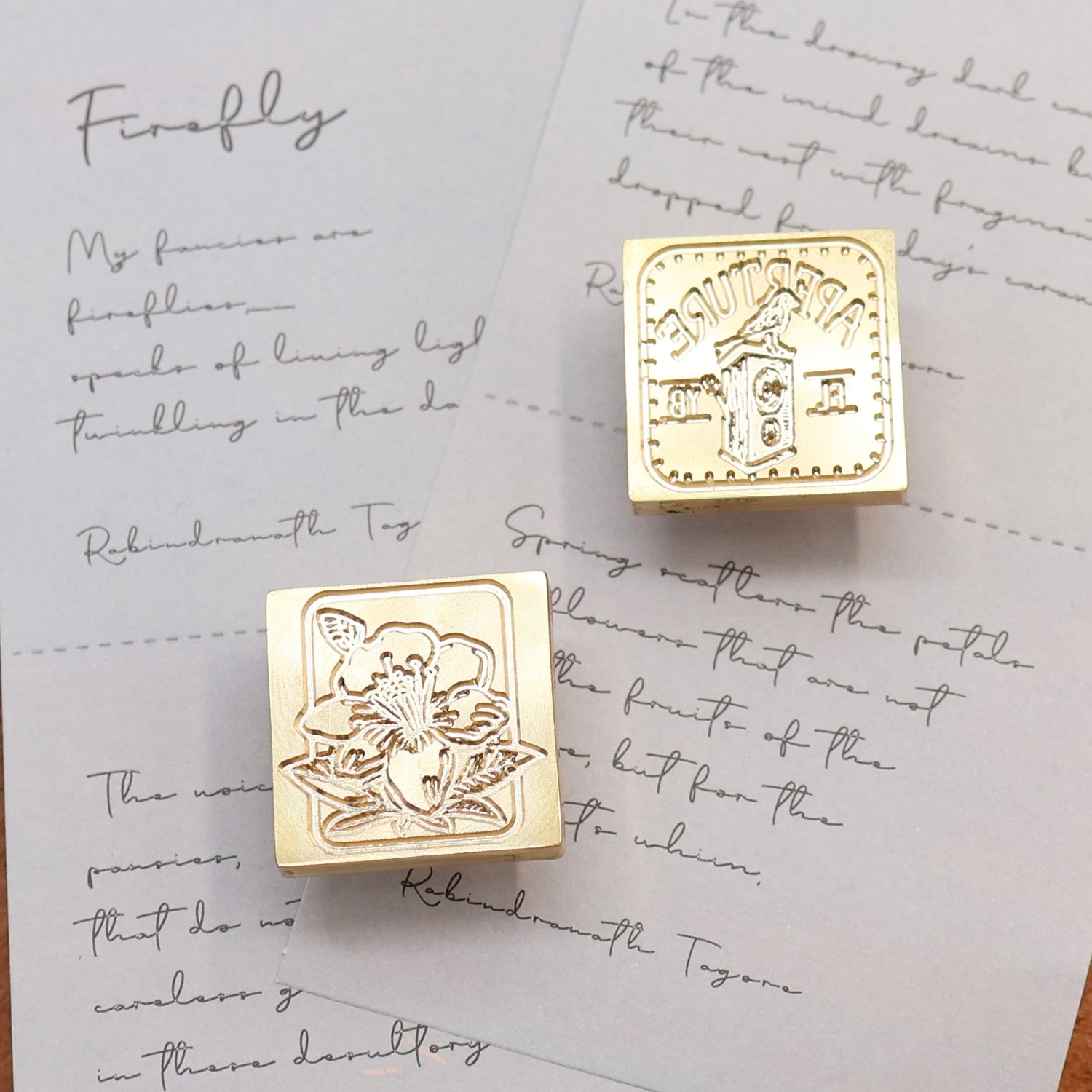 Rectangular & Square Fully Customized Wax Seal Stamp with Your Own Artwork 2