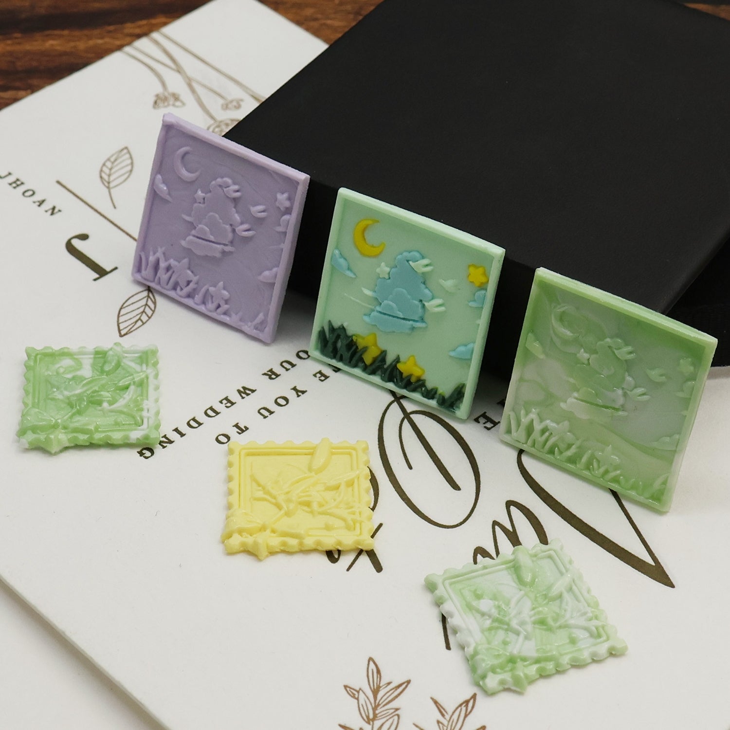 Rectangular Fully Customized Wax Seal Stamp with Your Own Artwork 3