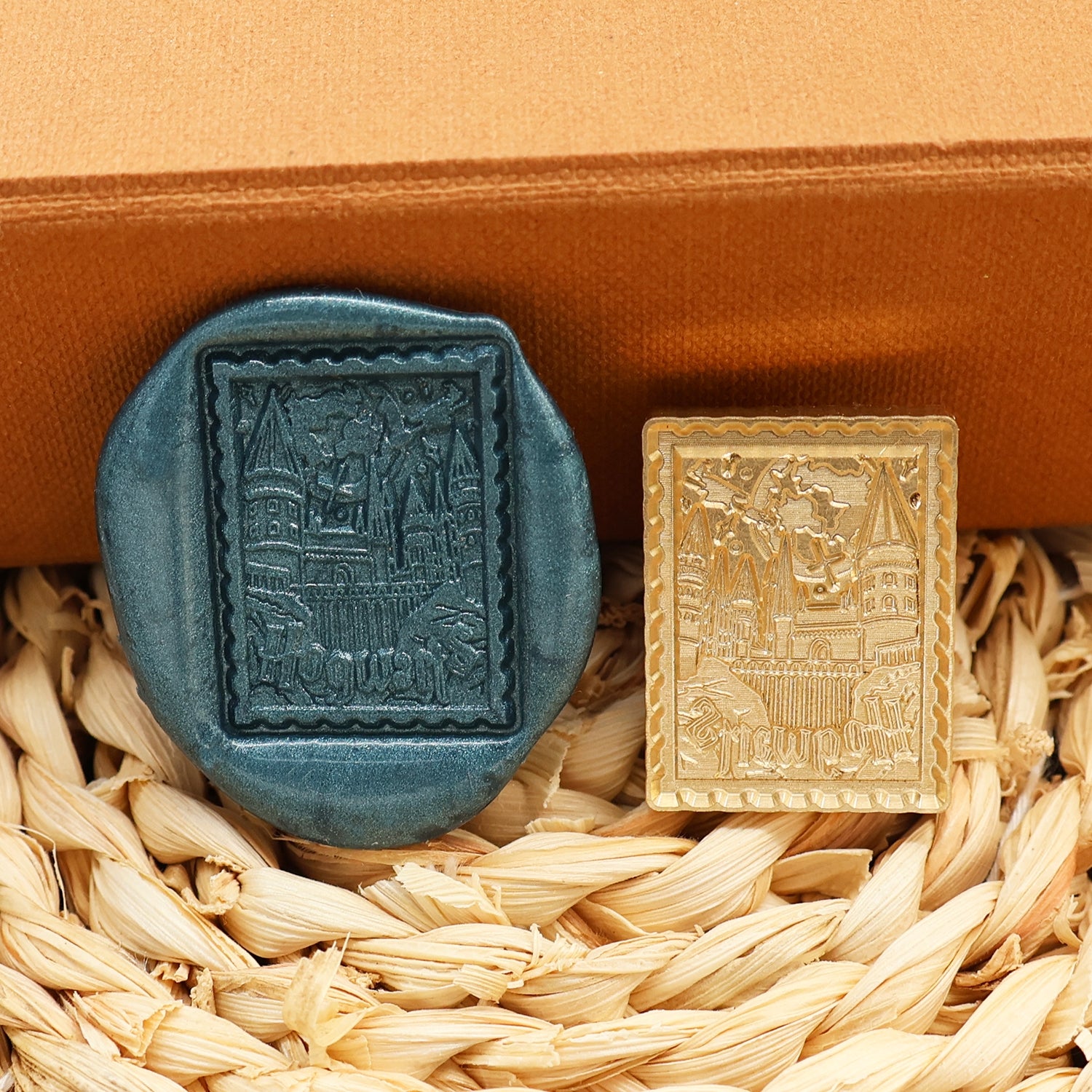 Rectangular Fully Customized Wax Seal Stamp with Your Own Artwork 7