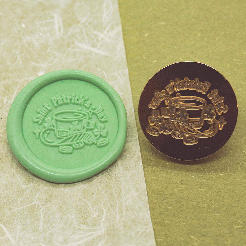 A Saint Patrick's wax seal stamp from AMZ Deco.