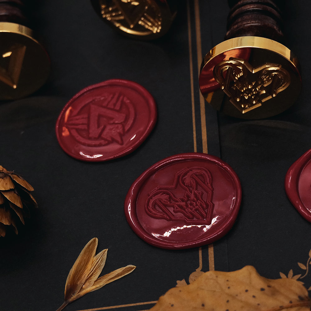 Apex wax seal stamps from AMZ Deco.