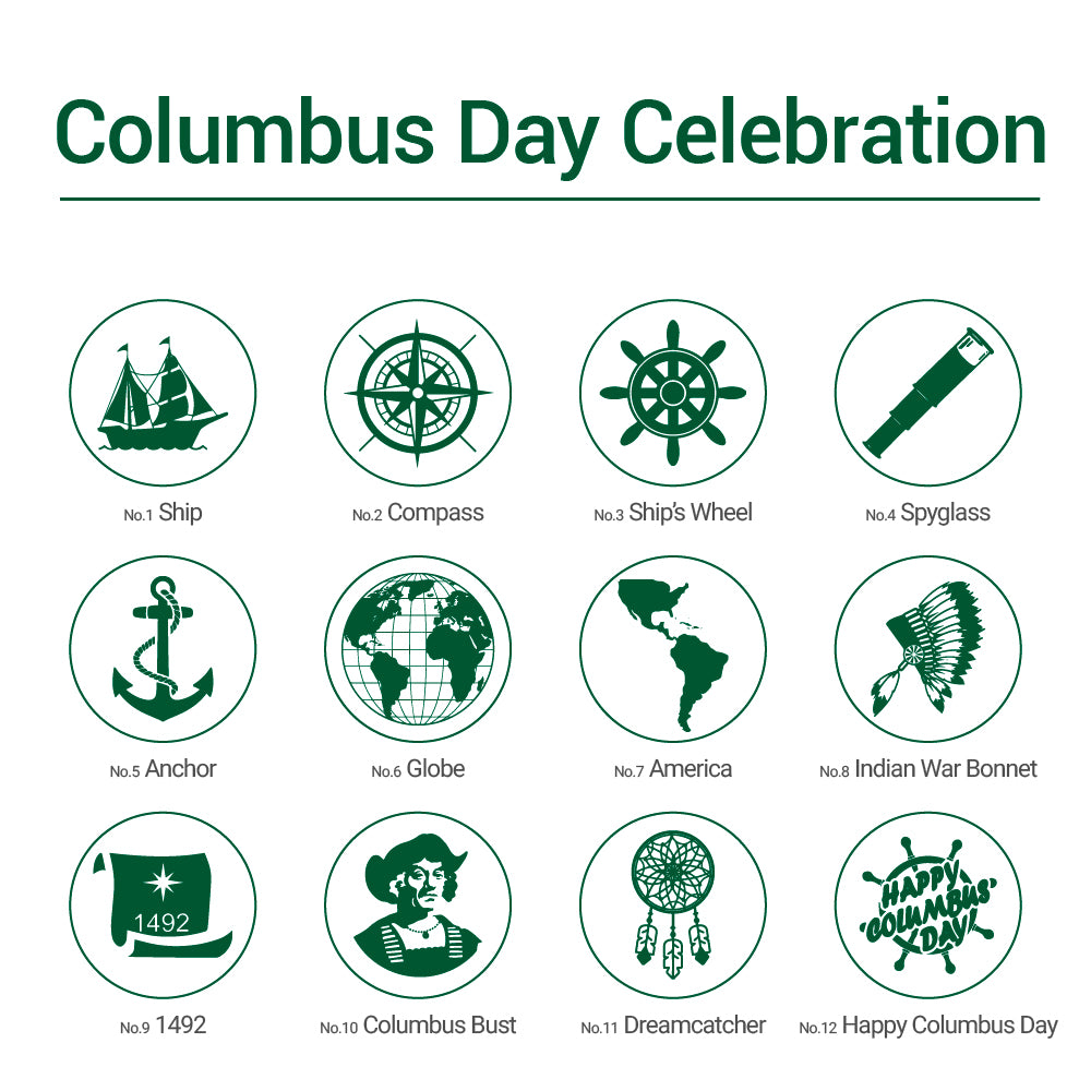 Columbus Day Celebration Wax Seal Stamp