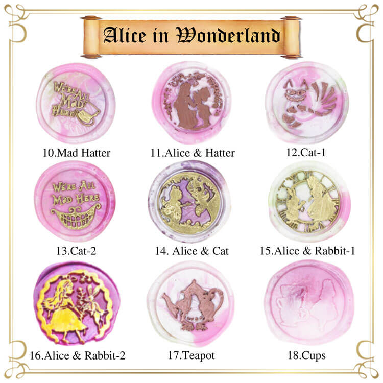 Alice in Wonderland Wax Stamp
