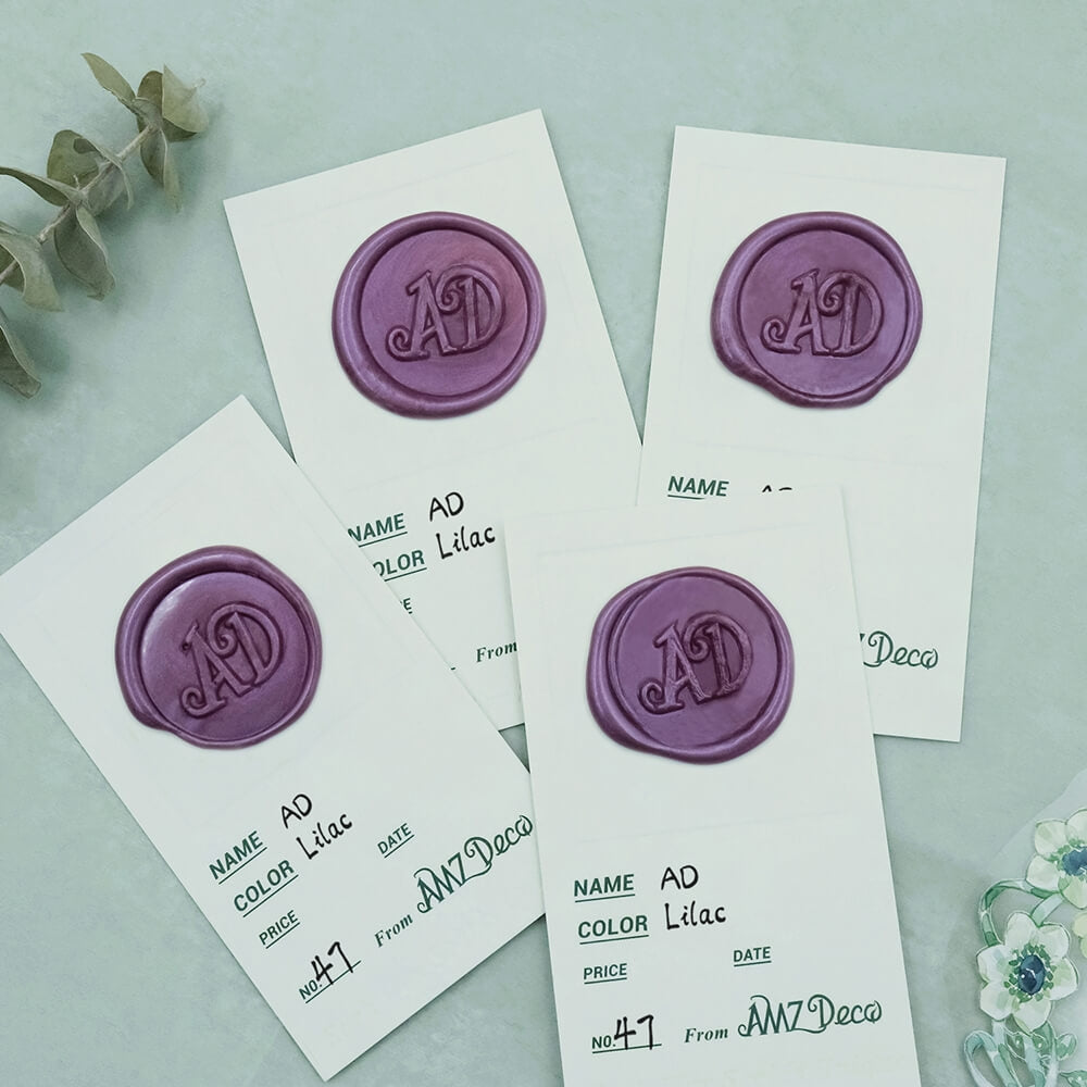 Purple Sealing Wax Sticks, ONWINPOR 10pcs Purple Glue Gun Wax Seal Sticks  for Wax Seal Stamp, Letter Sealing Wedding Invitations, Cards Envelopes  (Purple)