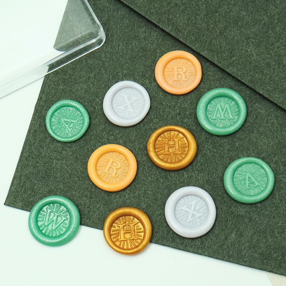 SEWACC Alphabet Wax Seal Wax Stamp Envelope Sealing Stamp Letter Stamps for  Clay Wedding Decoration Wax Seal Stamp kit Decorative Stamp Block Letter