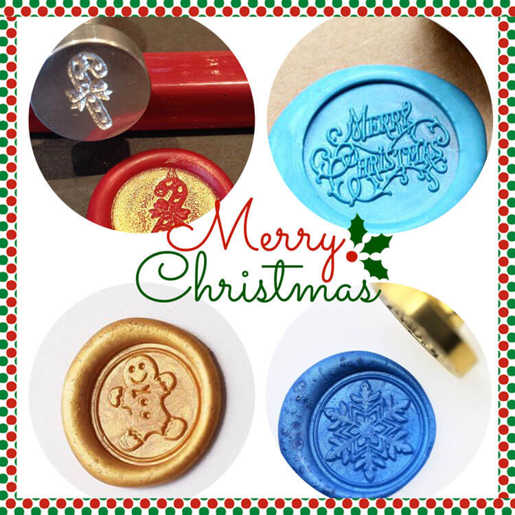 Santa with Gifts Christmas Wax Seal Stamp