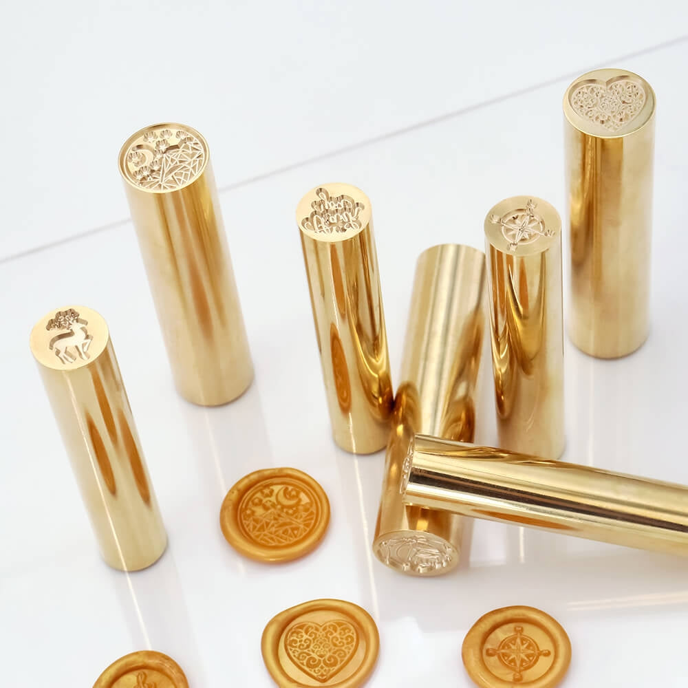 Wholesale CRASPIRE Customized Wax Seal Stamp Personalized Logo Design Custom  Sealing Wax Stamp Vintage Retro Brass Copper Sealing Stamp with Wooden  Handle for Wedding Invitation Gift(20) 