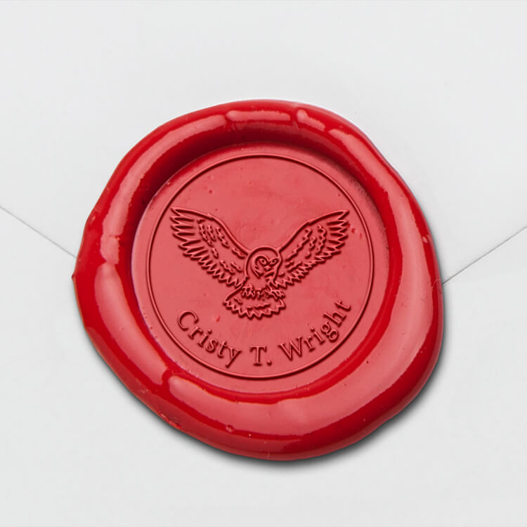 Customizable Owl Wax Stamp