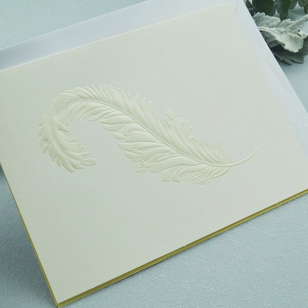 Gold Foil Feather Stickers, Gold Stickers for Envelopes, Wedding