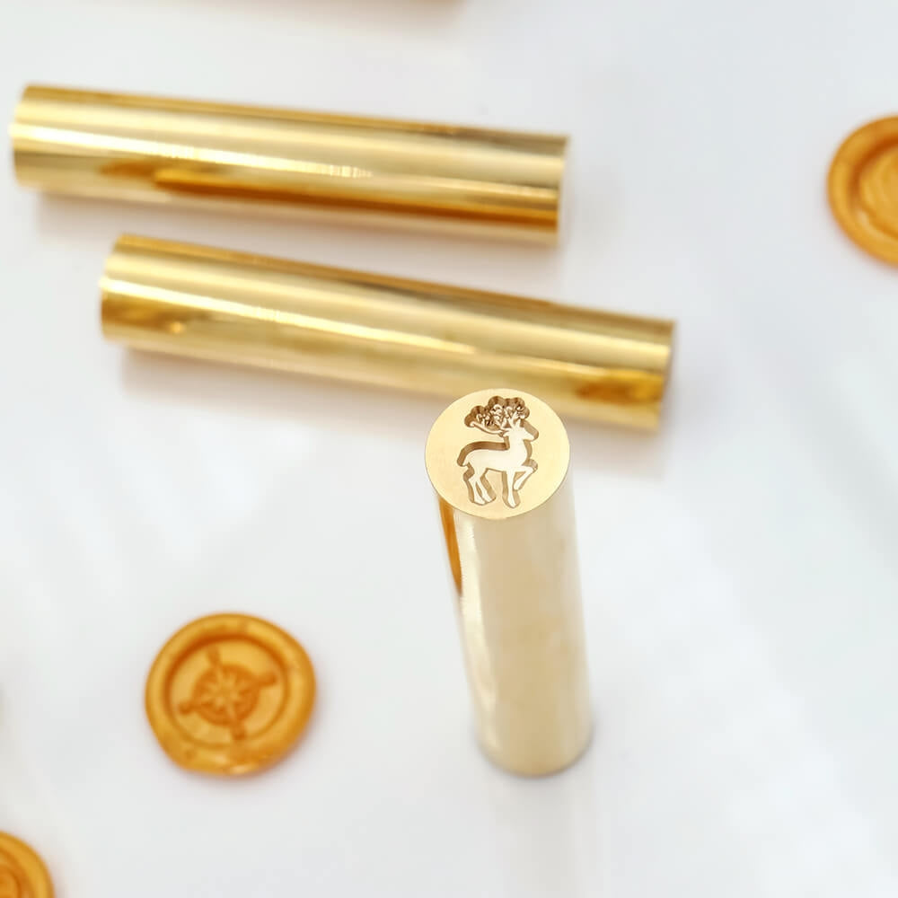 Fully Customized Double-sided Engraving Mini Wax Seal Stamp with Your Own Artwork