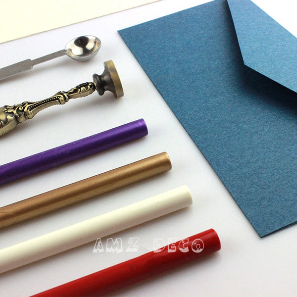 Sealing Wax Melting Gun, Wax and Stamp Bundle - Stationery & Pens from  Crafty Arts UK
