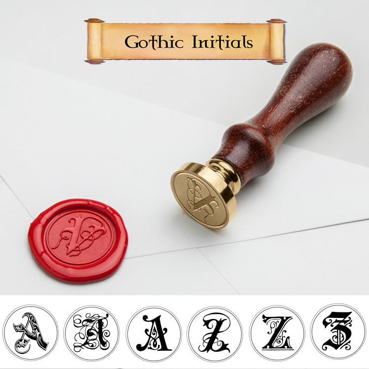 Gothic Single Initial Wax Seal Stamp 1