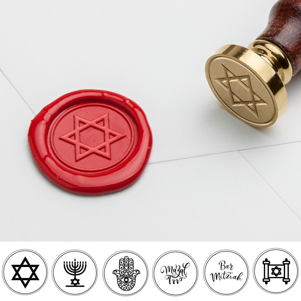 Jewish Symbols & Holidays Wax Seal Stamp - Star of David
