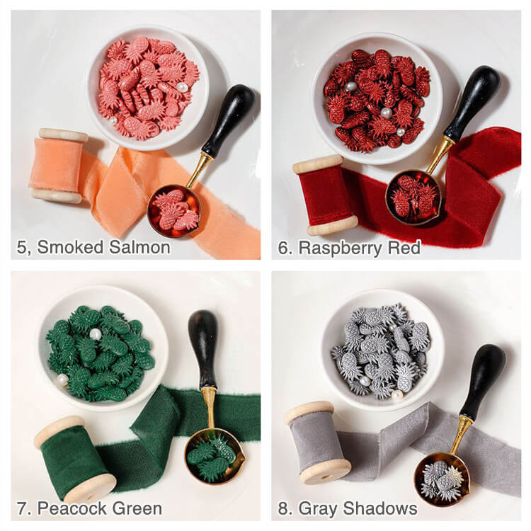 Pineapple Shaped Sealing Wax Beads (11 Colors) page 2 