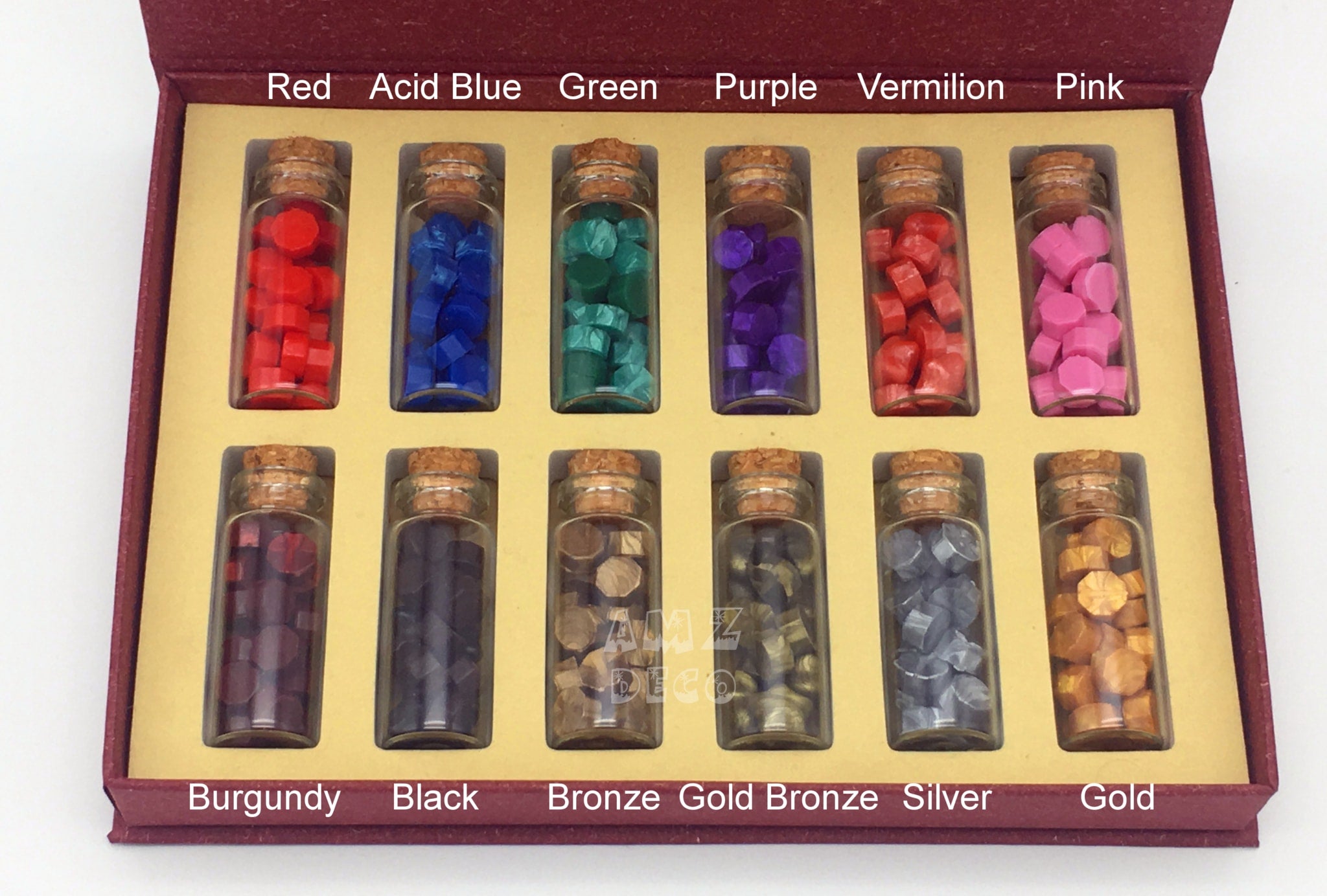 12 Color Sealing Wax Beads Gift Box